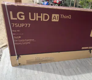 Sealed in Box LG 75 Inch Uhd Smart LED Tv(Black) 75UP7760