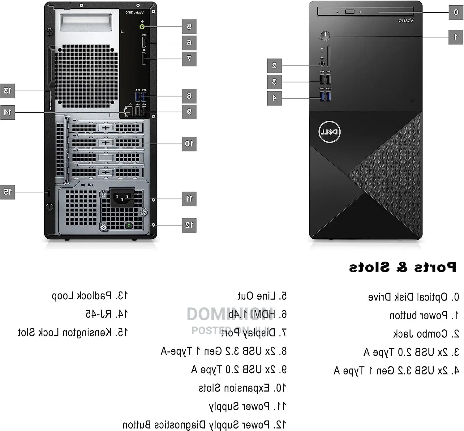 New Desktop Computer Dell 8GB Intel Core I5 HDD 1T
