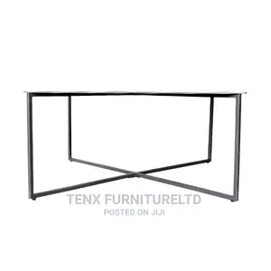 Coffee Table (Tempered Glass and Metal)