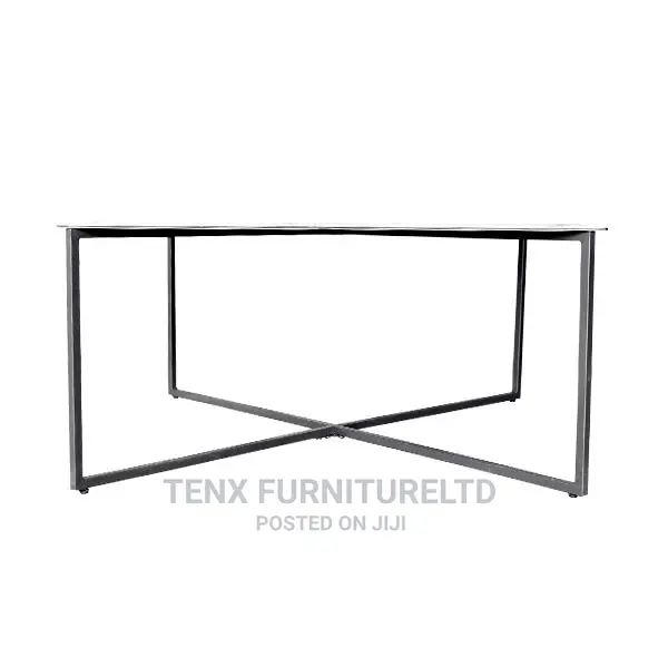 Coffee Table (Tempered Glass and Metal)