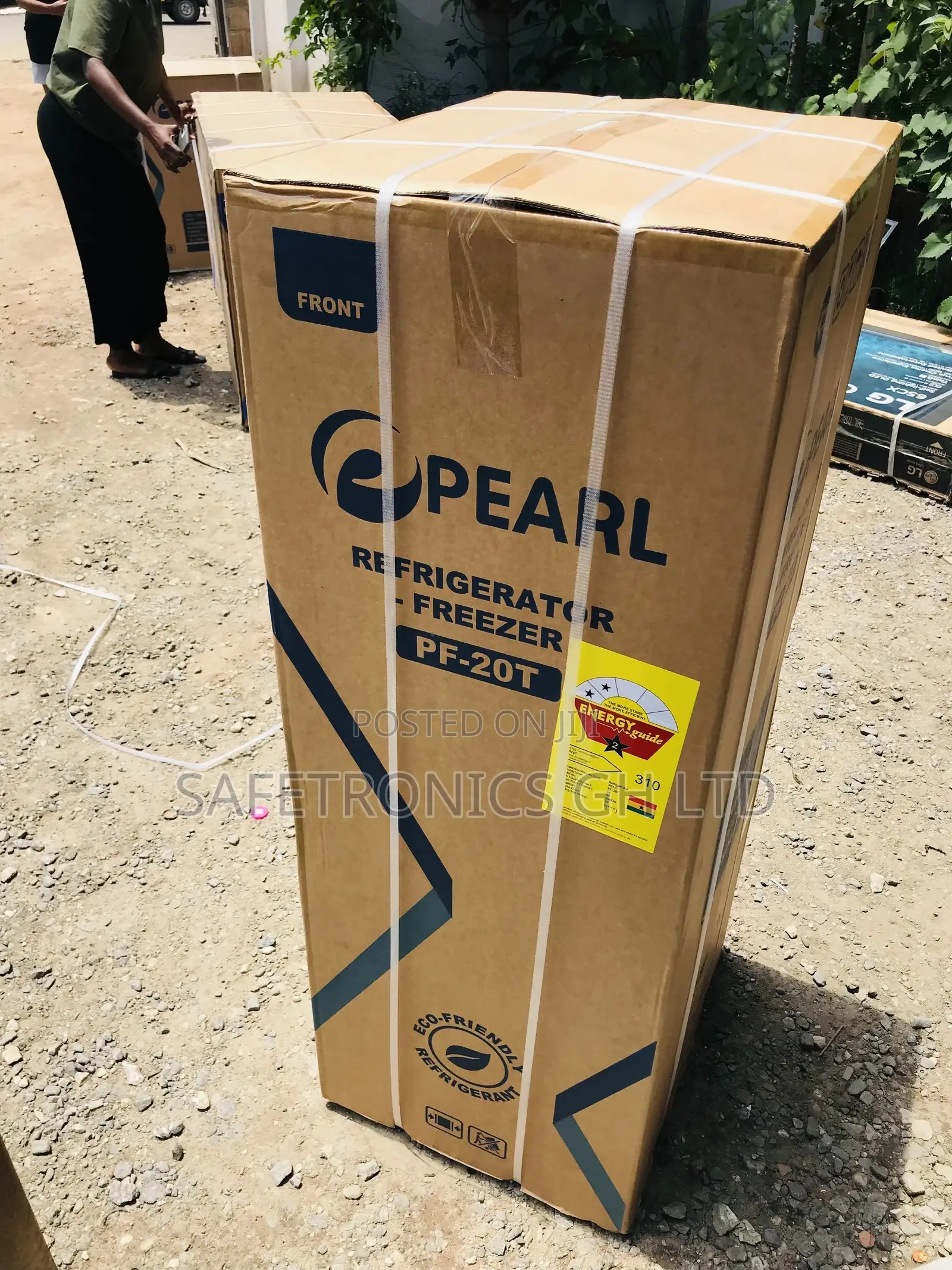 Pearl PF-20T Doubledoor Topfreezer Fridge Sliver