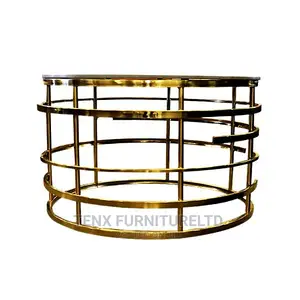 Coffee Table With Stone Top Stainless Steel Base