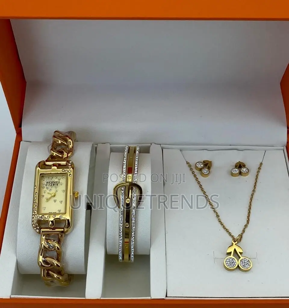 Ladies Watch And Jewellery Set