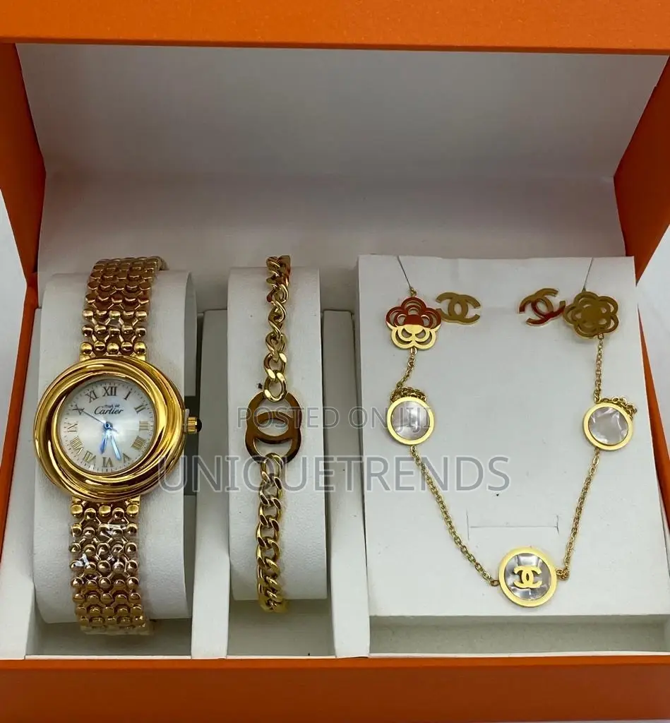 Ladies Watch And Jewellery Set