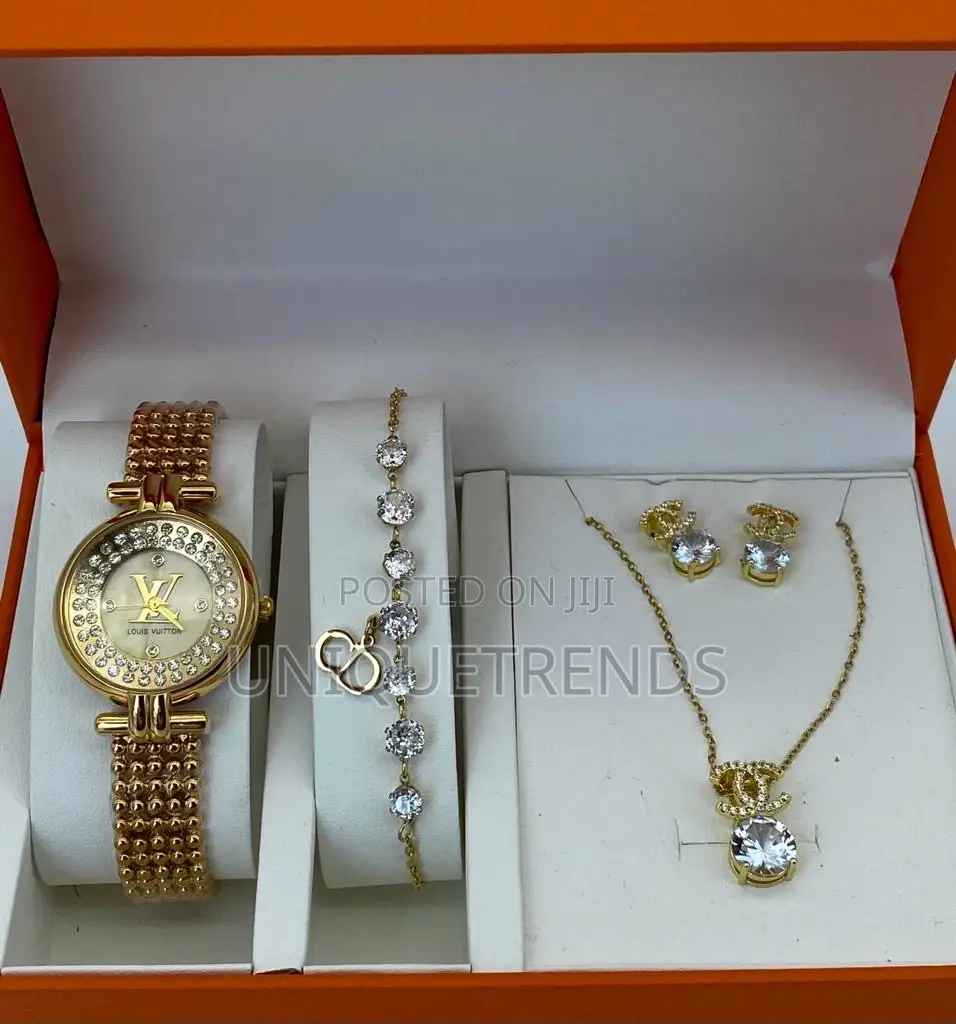 Ladies Watch And Jewellery Set