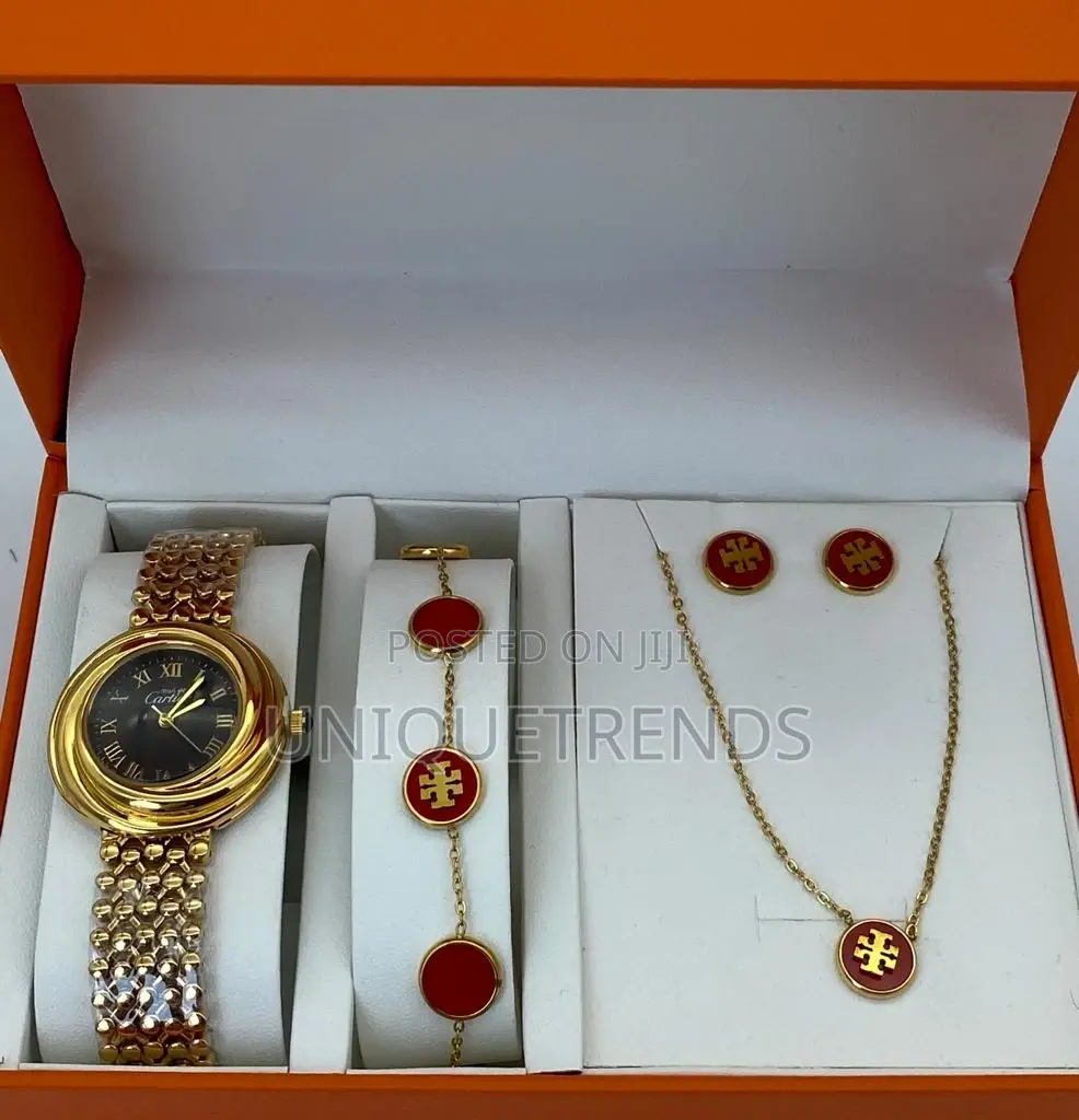 Ladies Watch And Jewellery Set