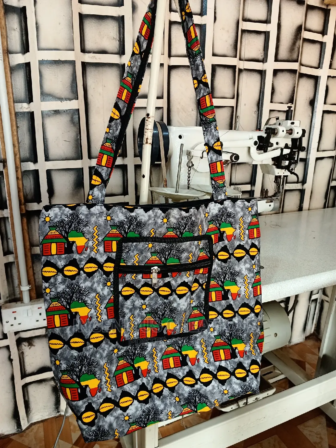African Print Tote Bags