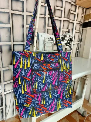 African Print Tote Bags