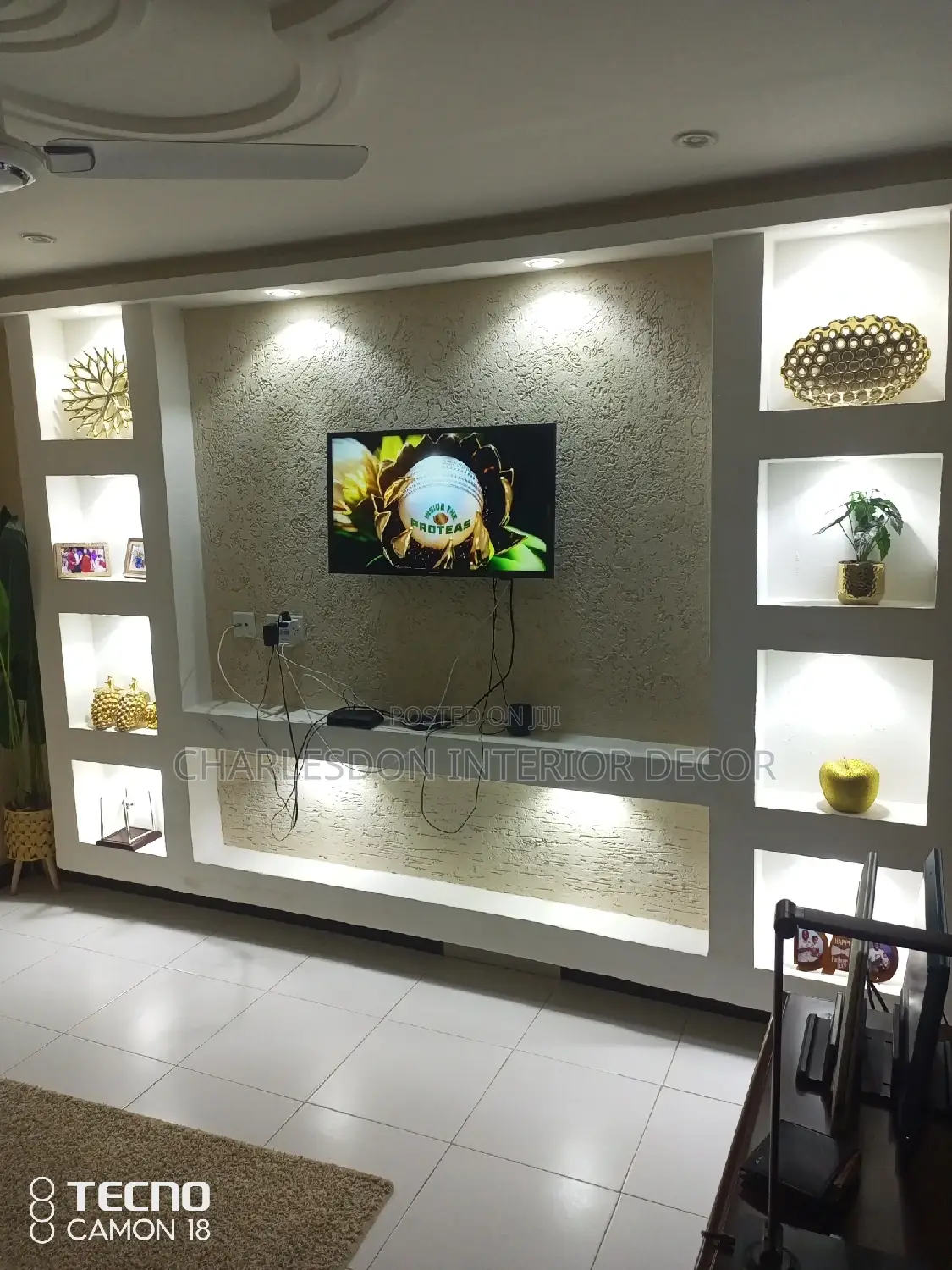 Tv Stand Designer and Ceiling Installation