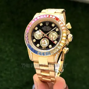 Rolex Daytona Rainbow Gold Men’S Watch