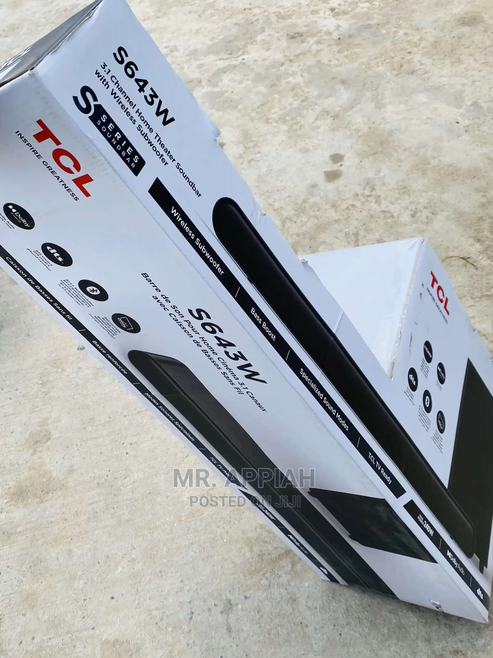 Latest and Affordable TCL 3.1ch Sound Bar System(Black).