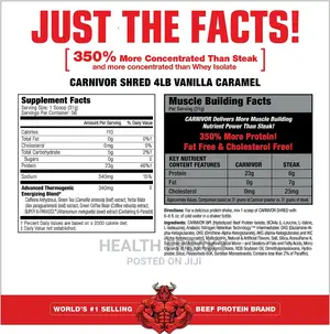 Carnivor Shred Fat Burner Beef Protein Muscle Builder