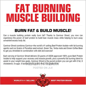 Carnivor Shred Fat Burner Beef Protein Muscle Builder