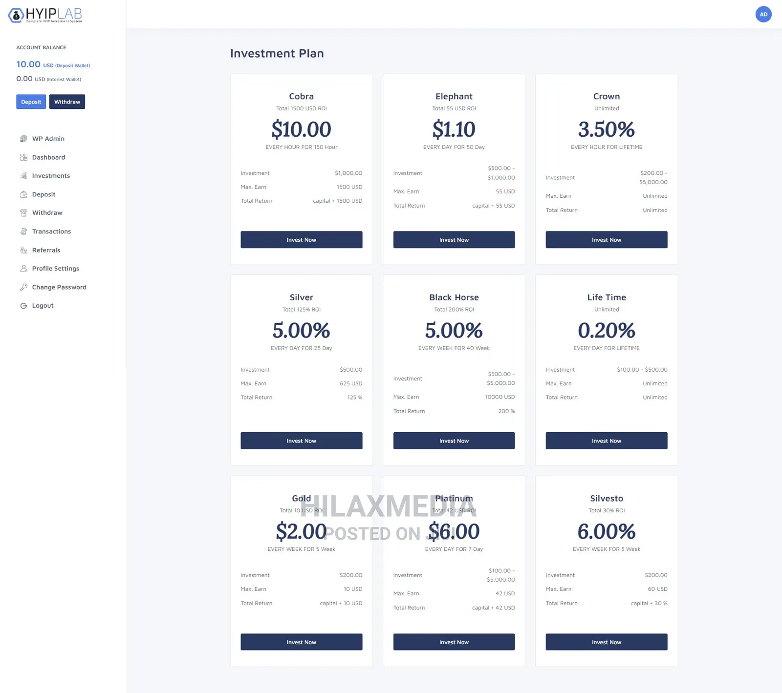 Online Banking Investment Website | Website Design