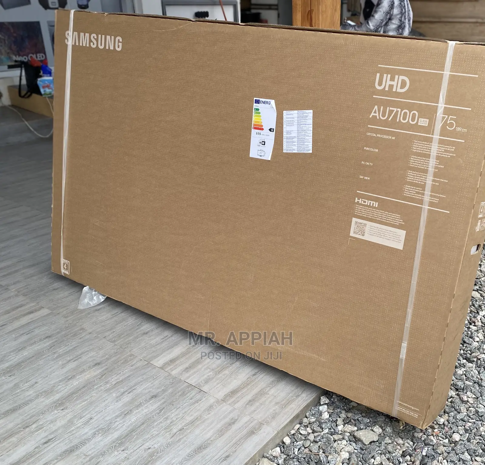 Classic Samsung 65AU7172 65” Smart Uhd LED Tv(Black) 