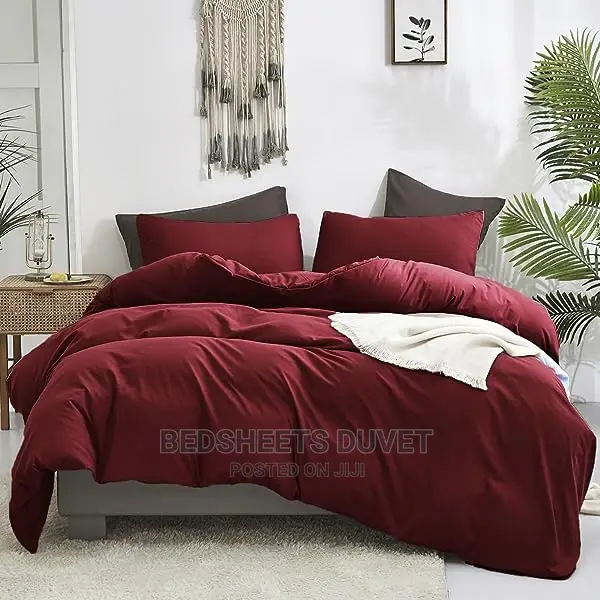 6 PCS Wine Duvet Set