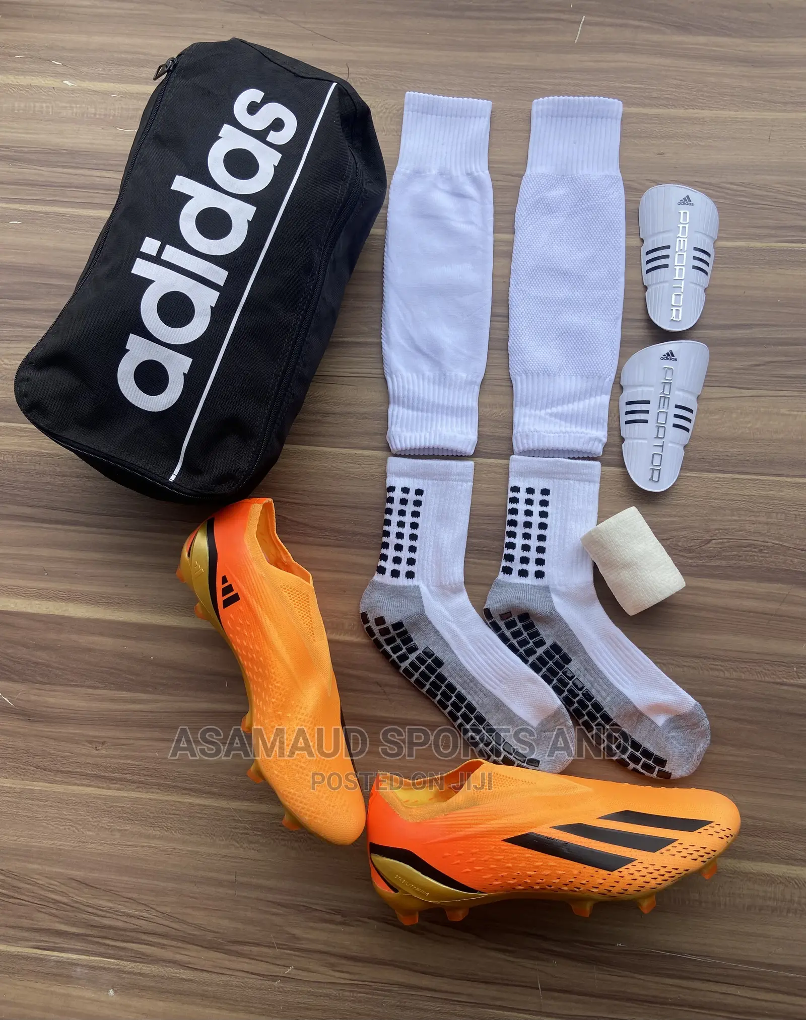 Original Football Boot With Half Hose and Grip Socks