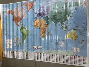 Original World Map Calendar for Offices and Schools