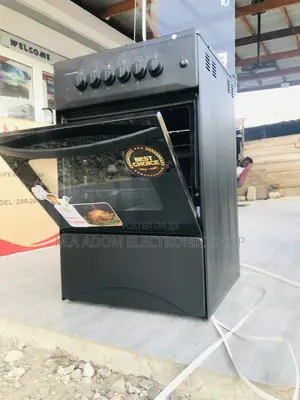 Black Volcano Gas and Electric Cooker(3+1
