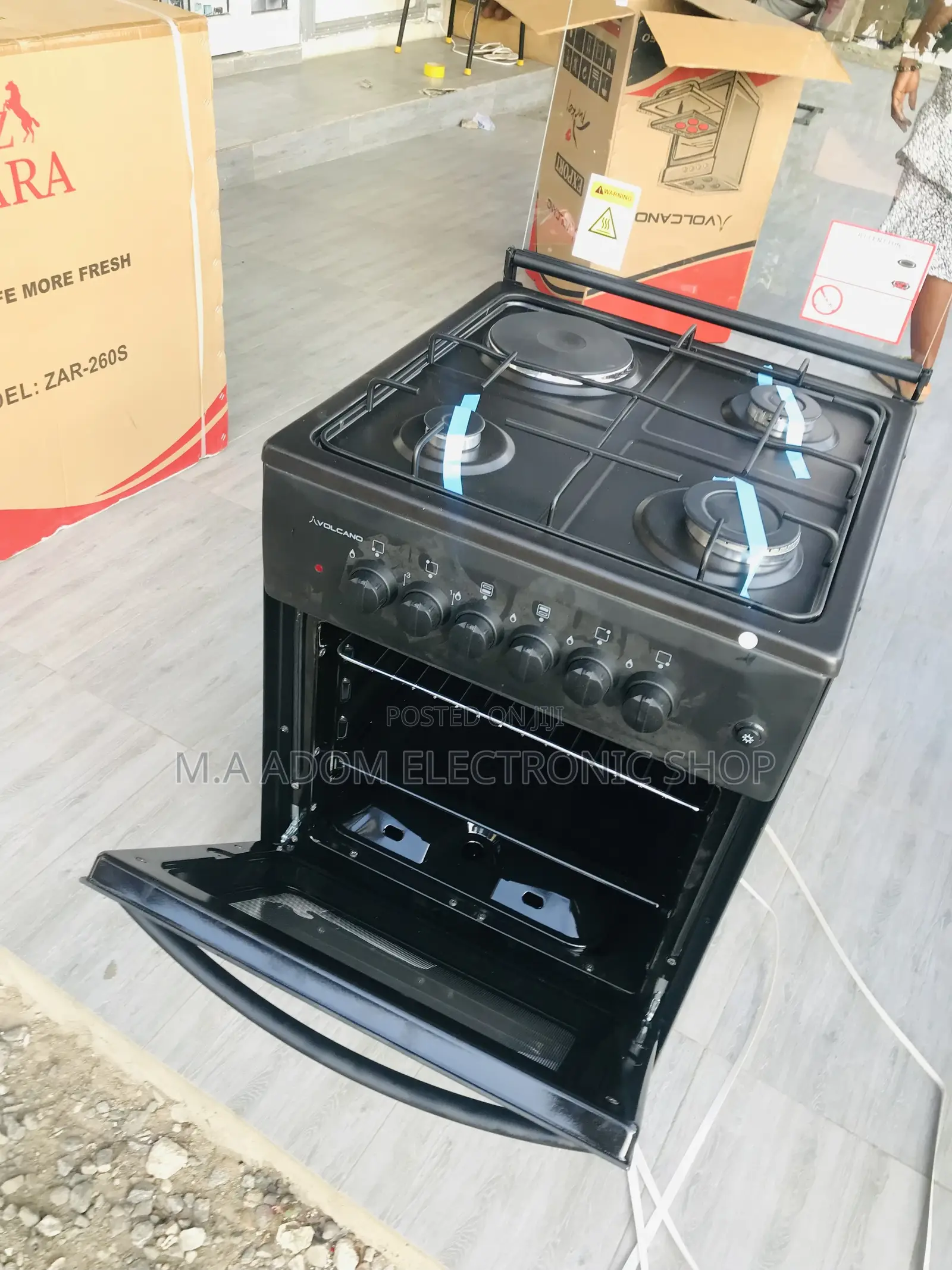 Secure Super Volcano Gas and Electric Cooker(3+1)