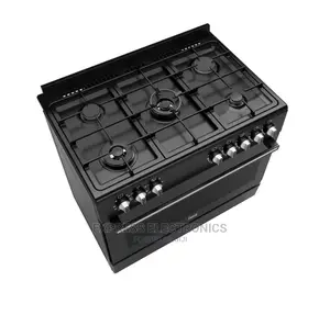 Stay Cool  With 5burner Black Shiny Cooker Oven Grill 60/90