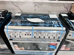 60x90 (6B) 4* 2 Inox Cooker Electric and Gas Oven Grey