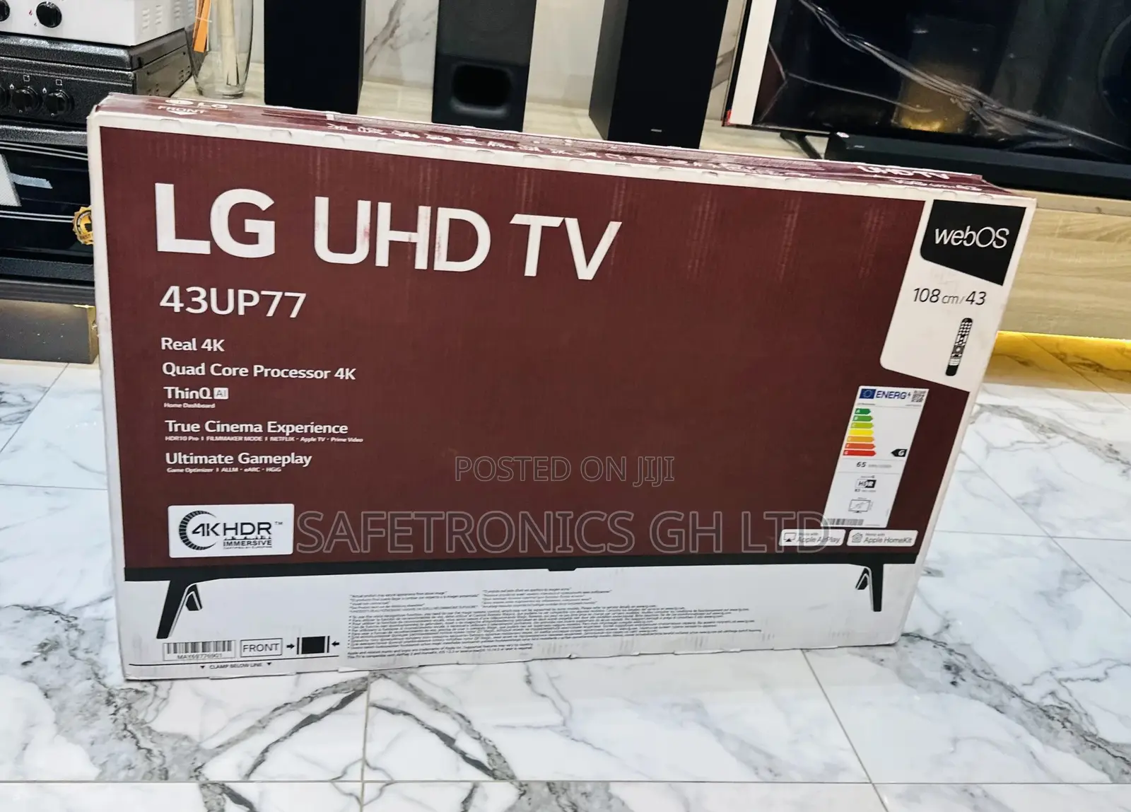Original Smart Lg 43 Inches UP77 Glossy LED Glossy Tv