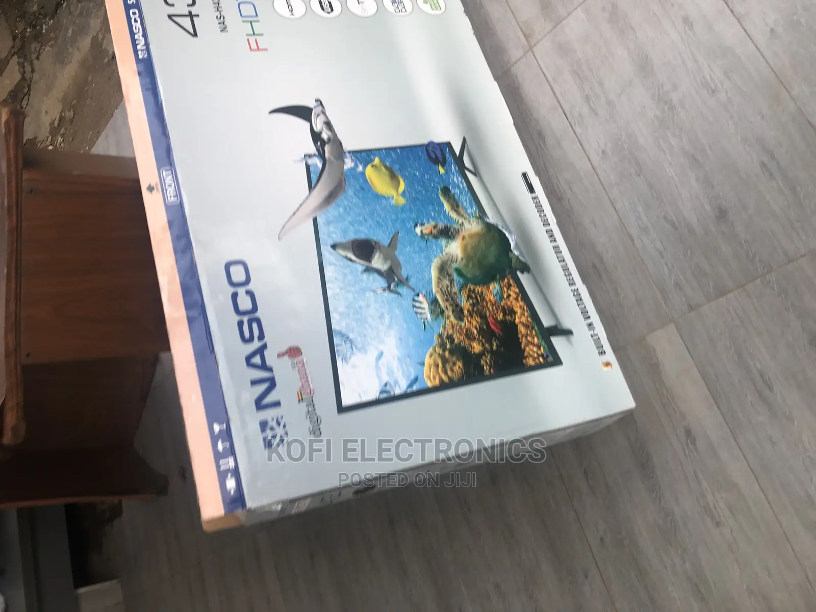 Nasco FHD Satellite TV - 43inch Black