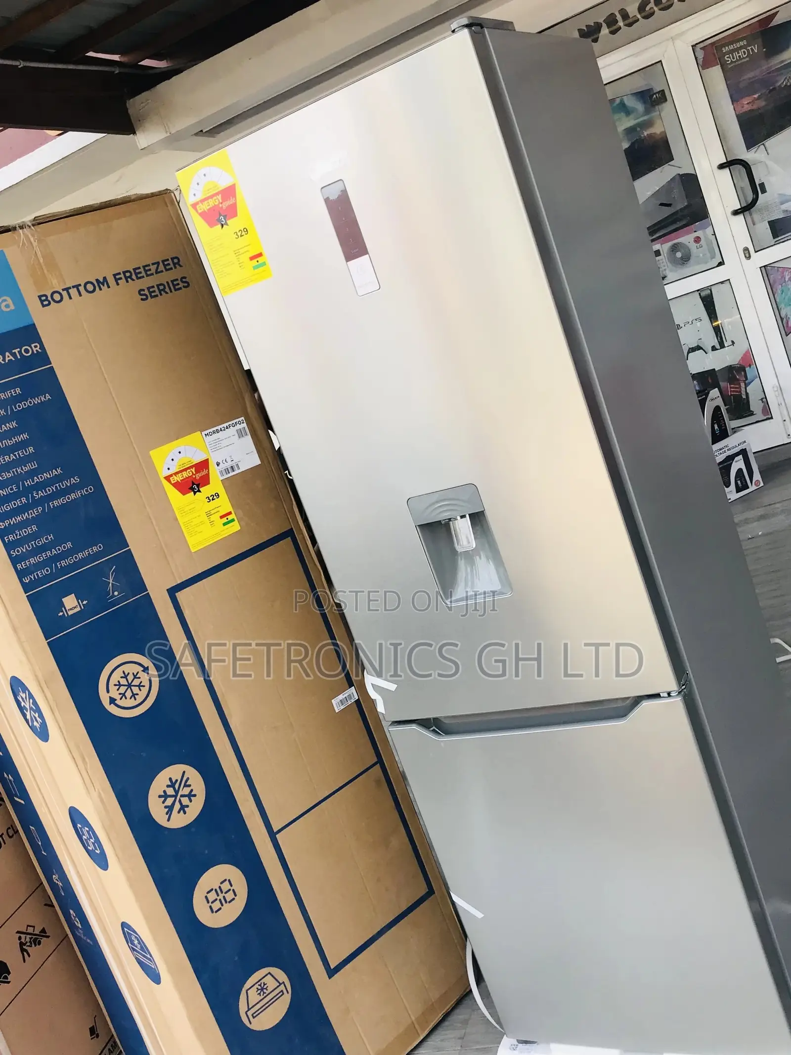 Doubledoor 302 Liters Bottomfreezer Midea Original Fridge