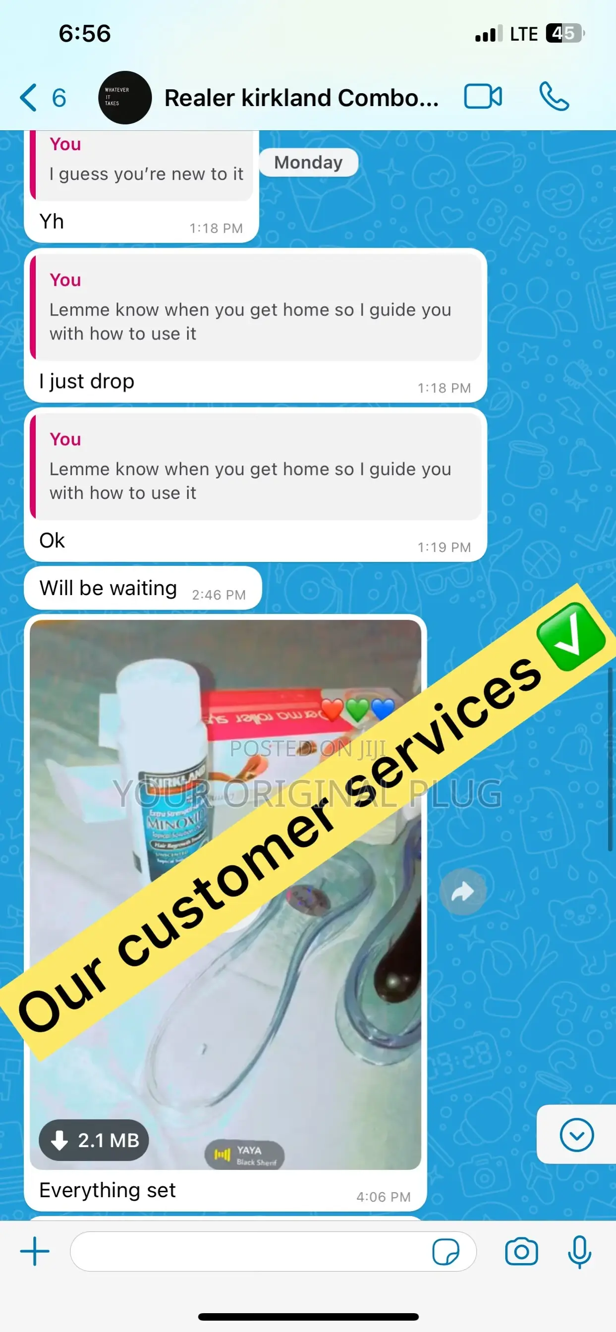 Kirkland Minoxidil + Derma Roller (Best Combo)