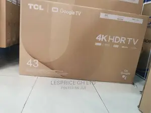 TCL 43” Smart Android TV / HDMI 21.