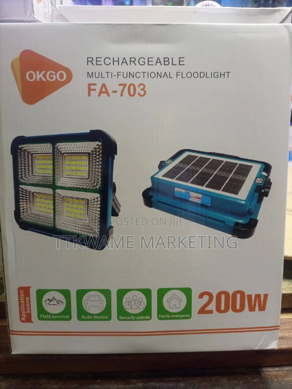 Rechargeable Multifunctional Floodlight