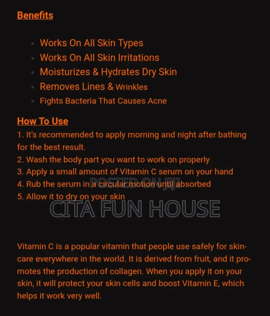 Mabox Vitamin C Serum Anti-Wrinkle and Hyaluronic Acid