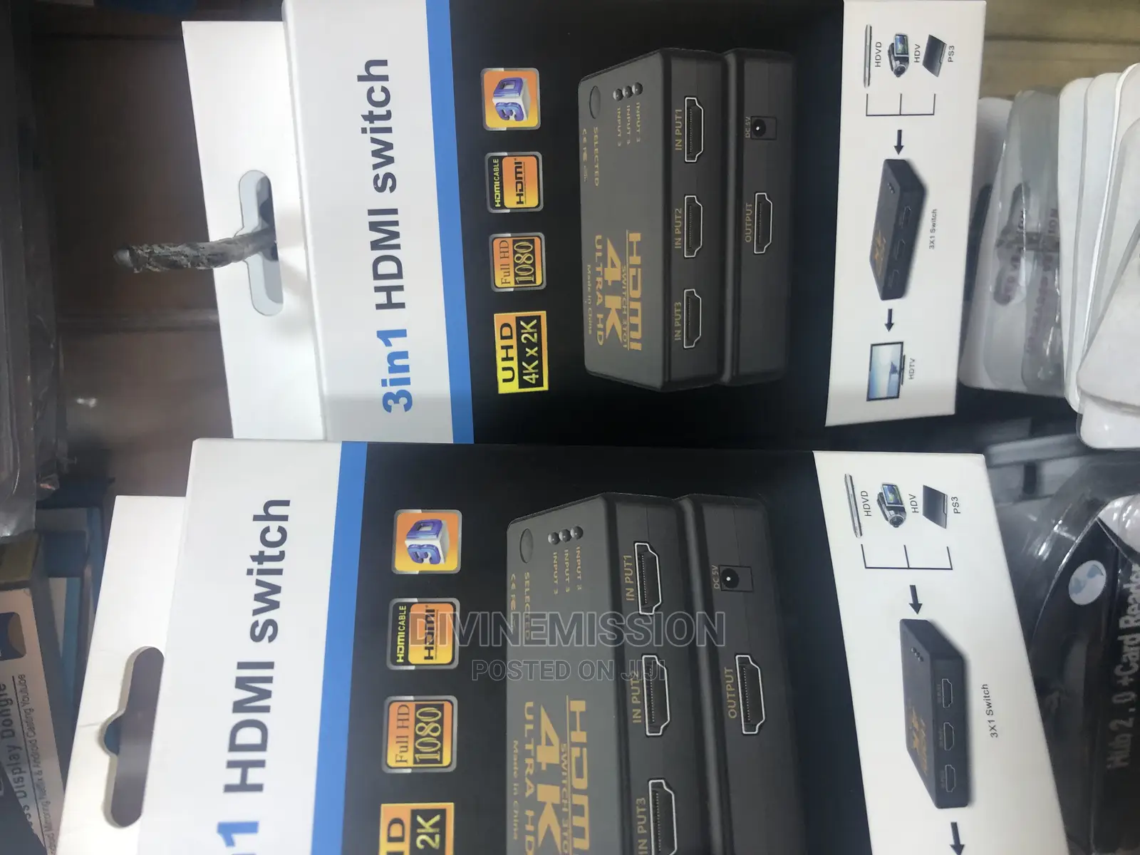  HDMI Switch 3in1