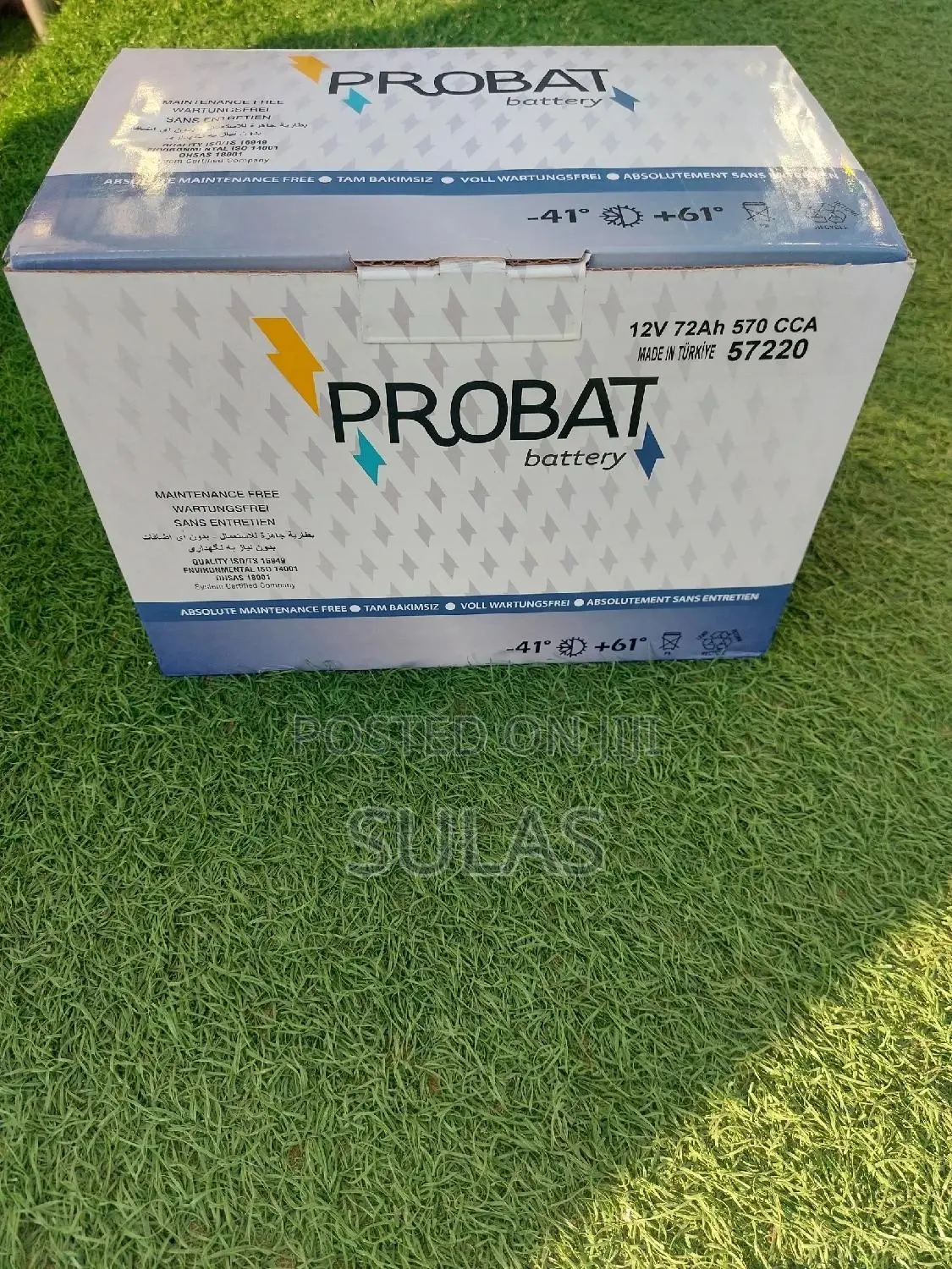 Probate Battery for Cars