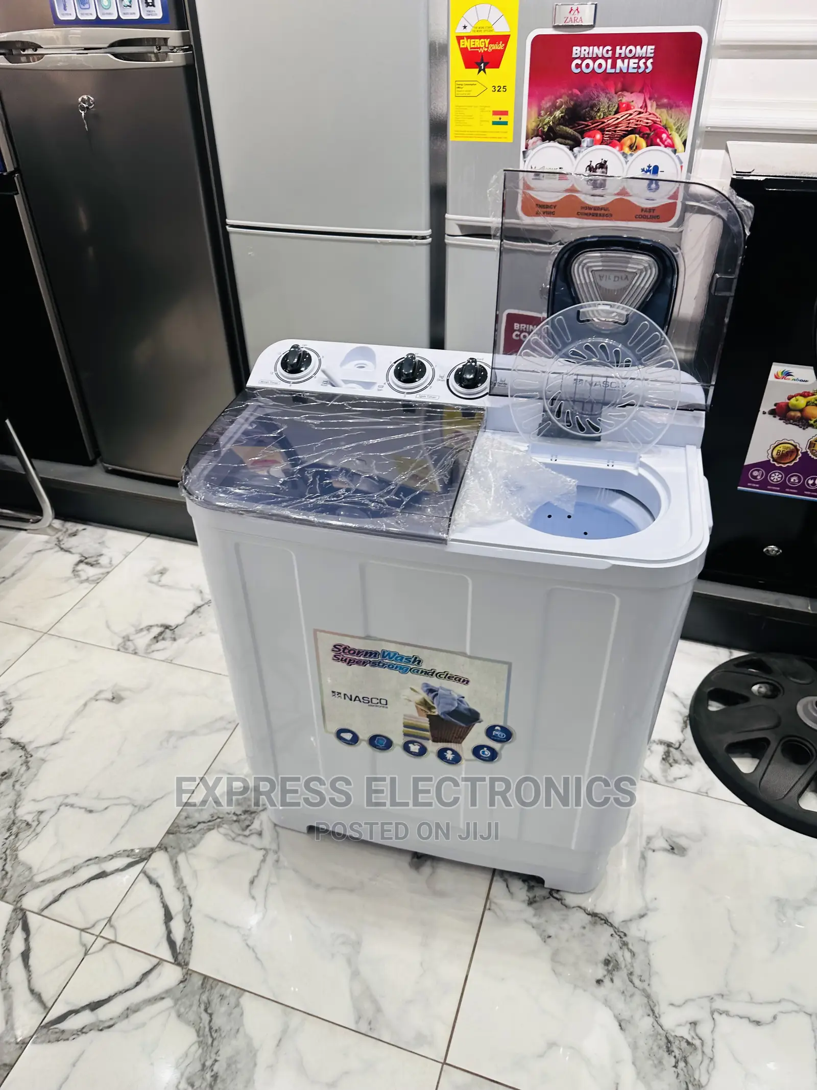 Wash and Spin Topload Washing Machine 7kg Nasco