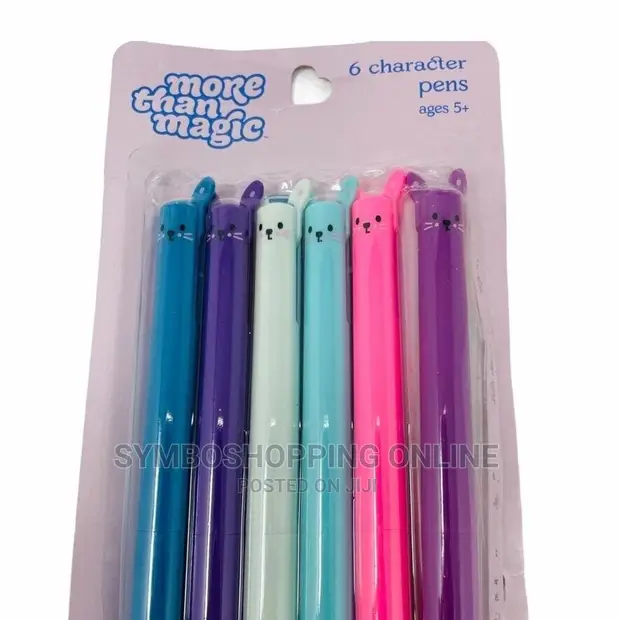More Than Magic 6ct Character Cat Pen Set