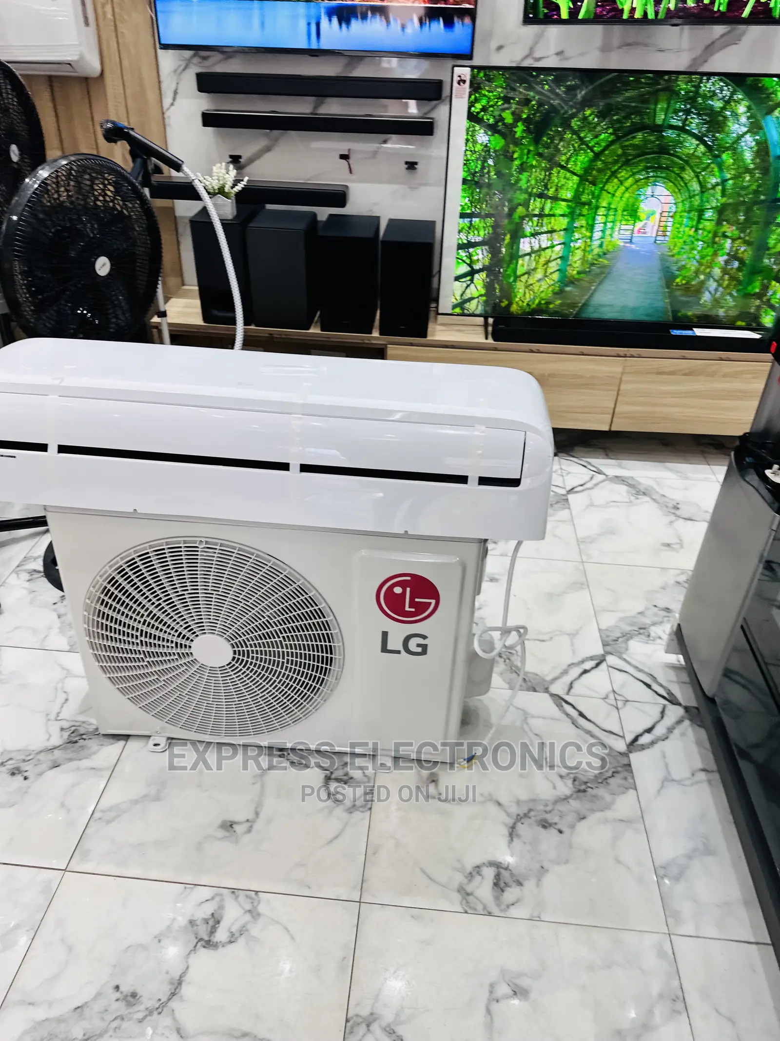 A New Sleek White AC LG Split R410 Gas 2.0hp