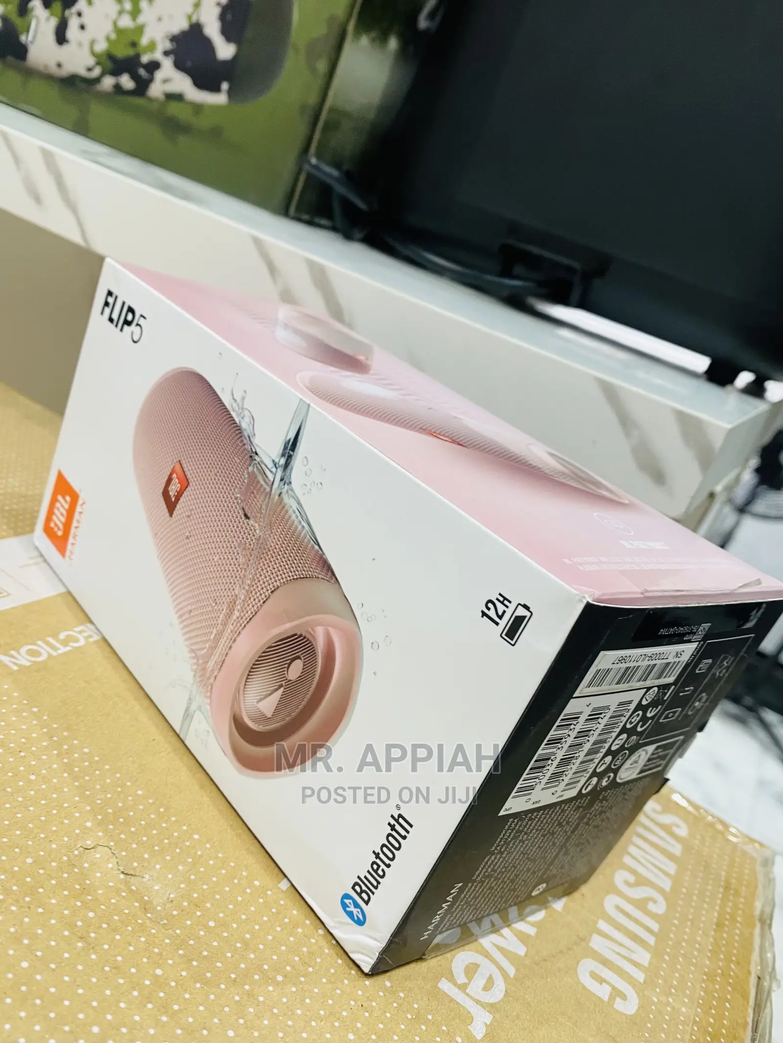 New JBL Bluetooth Speaker(Pink) Flip 5