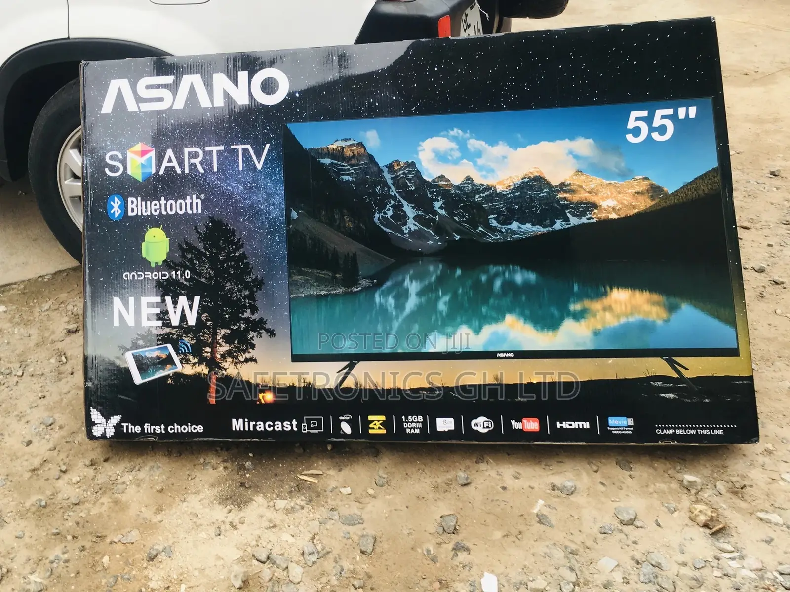 Available Asano 55 Inches Glossy LED UHD Smart Tv