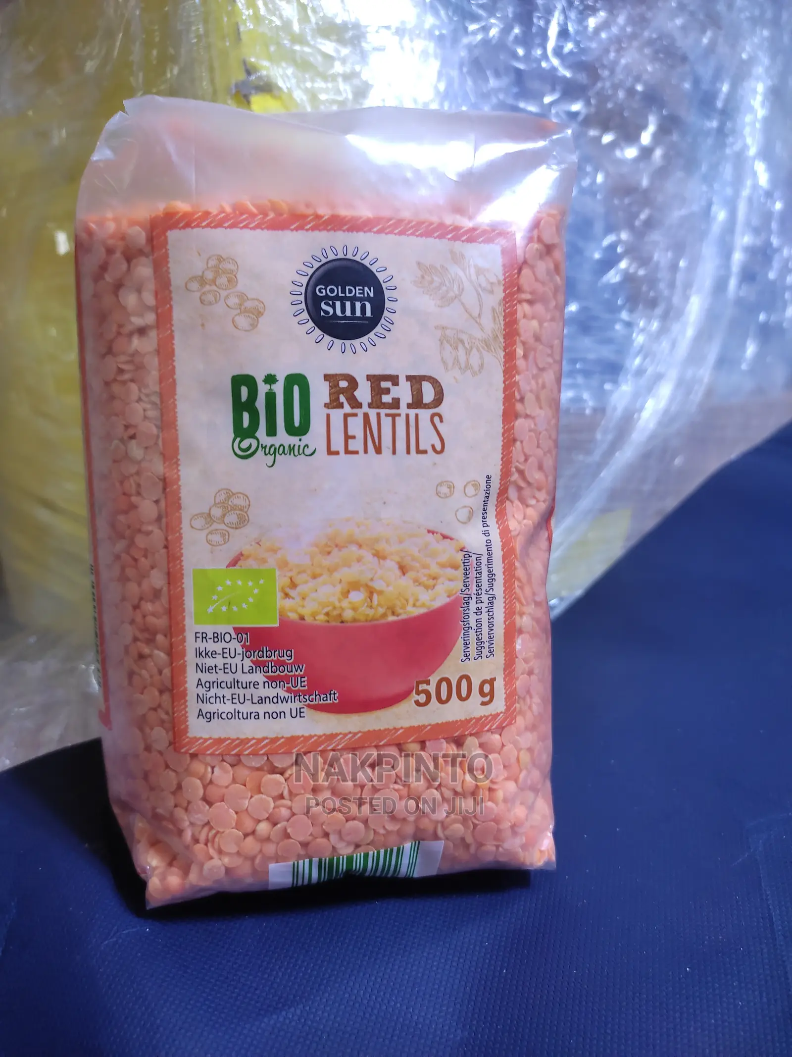 Organic Red Lentils. Organic Legumes (Chick Peas,Split Peas)
