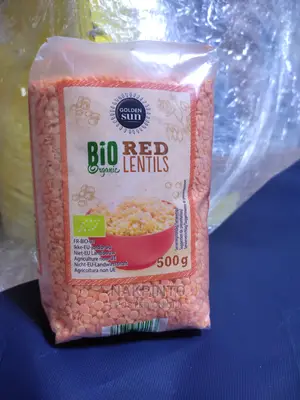 Organic Red Lentils. Organic Legumes (Chick Peas,Split Peas)