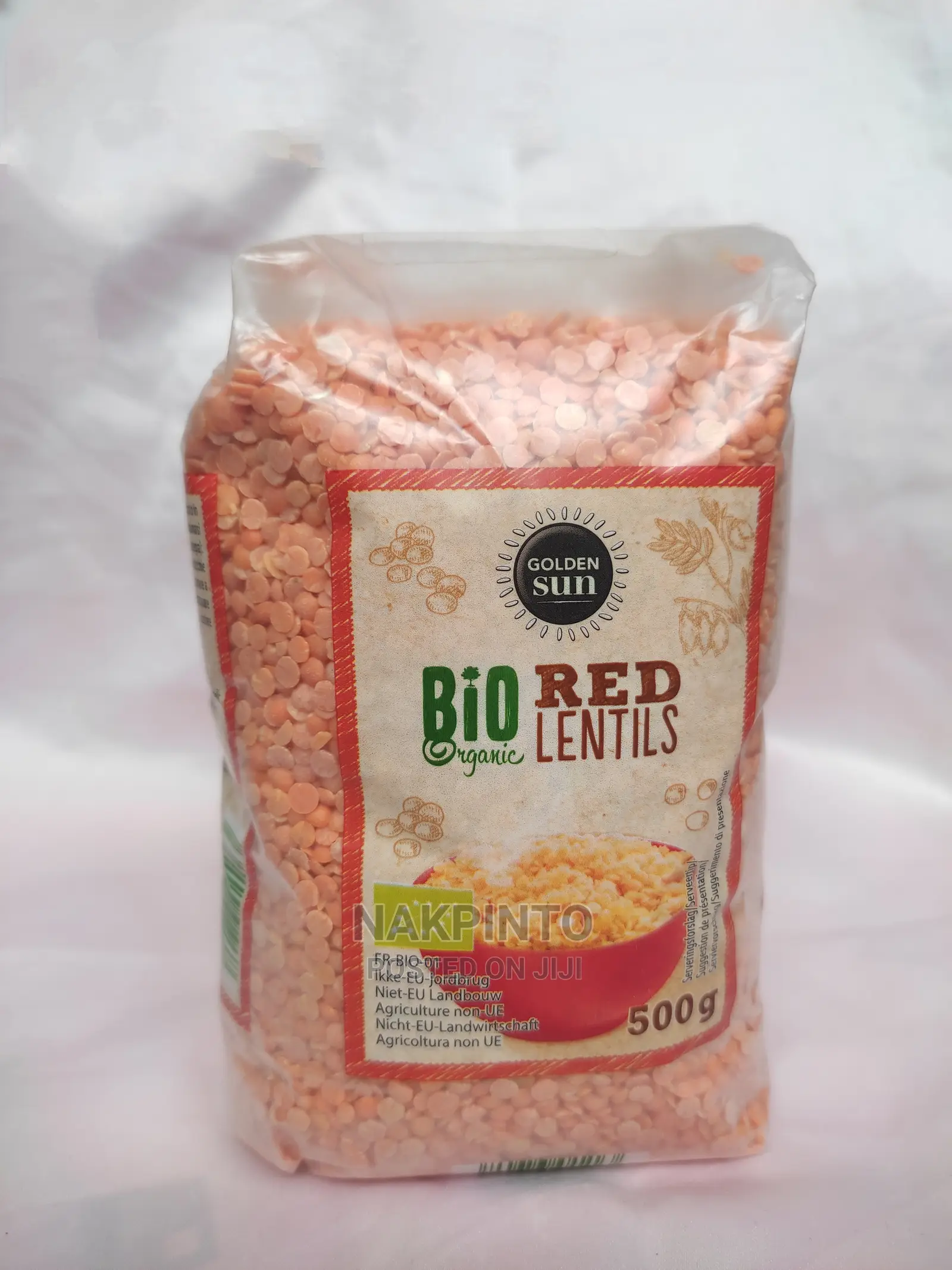 Organic Red Lentils. Organic Legumes (Chick Peas,Split Peas)