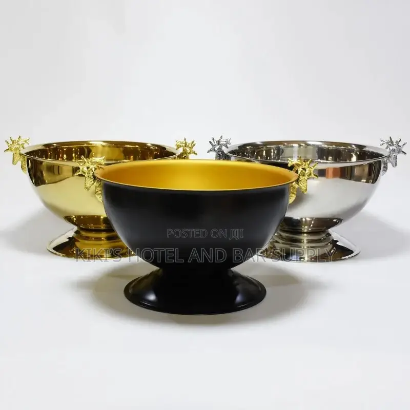 Champagne Bucket Available in Silver,Gold Black/Gold