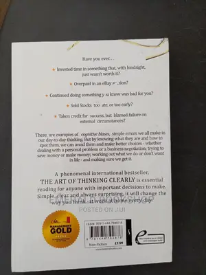 The Art of Thinking Clearly Book