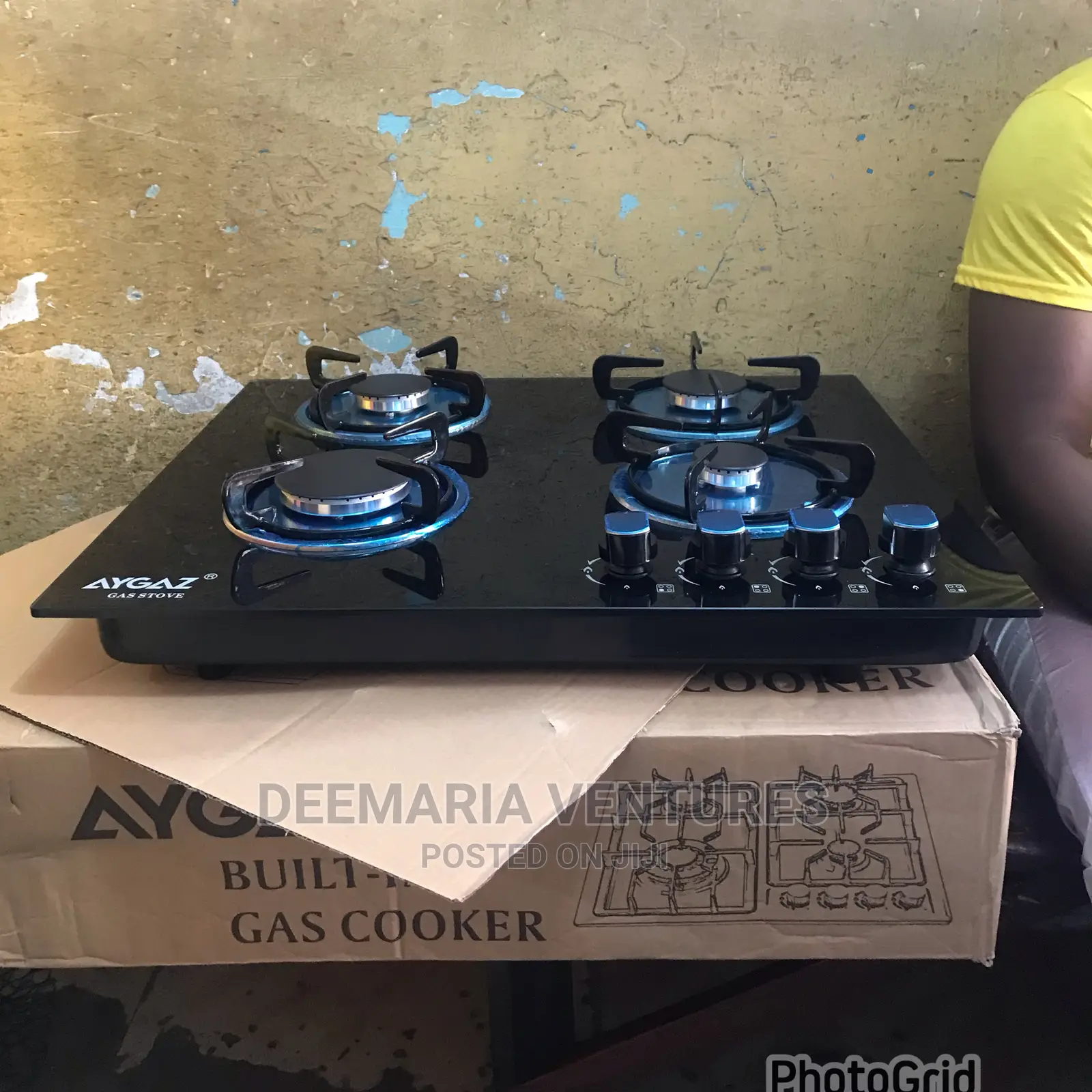 Quality Built in 4 Burner Auto Ignition Glass Top Gas Hob