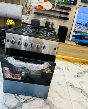 60x60 Smart 4 Gas Oven With Grill Rotisserie Auto Ignition