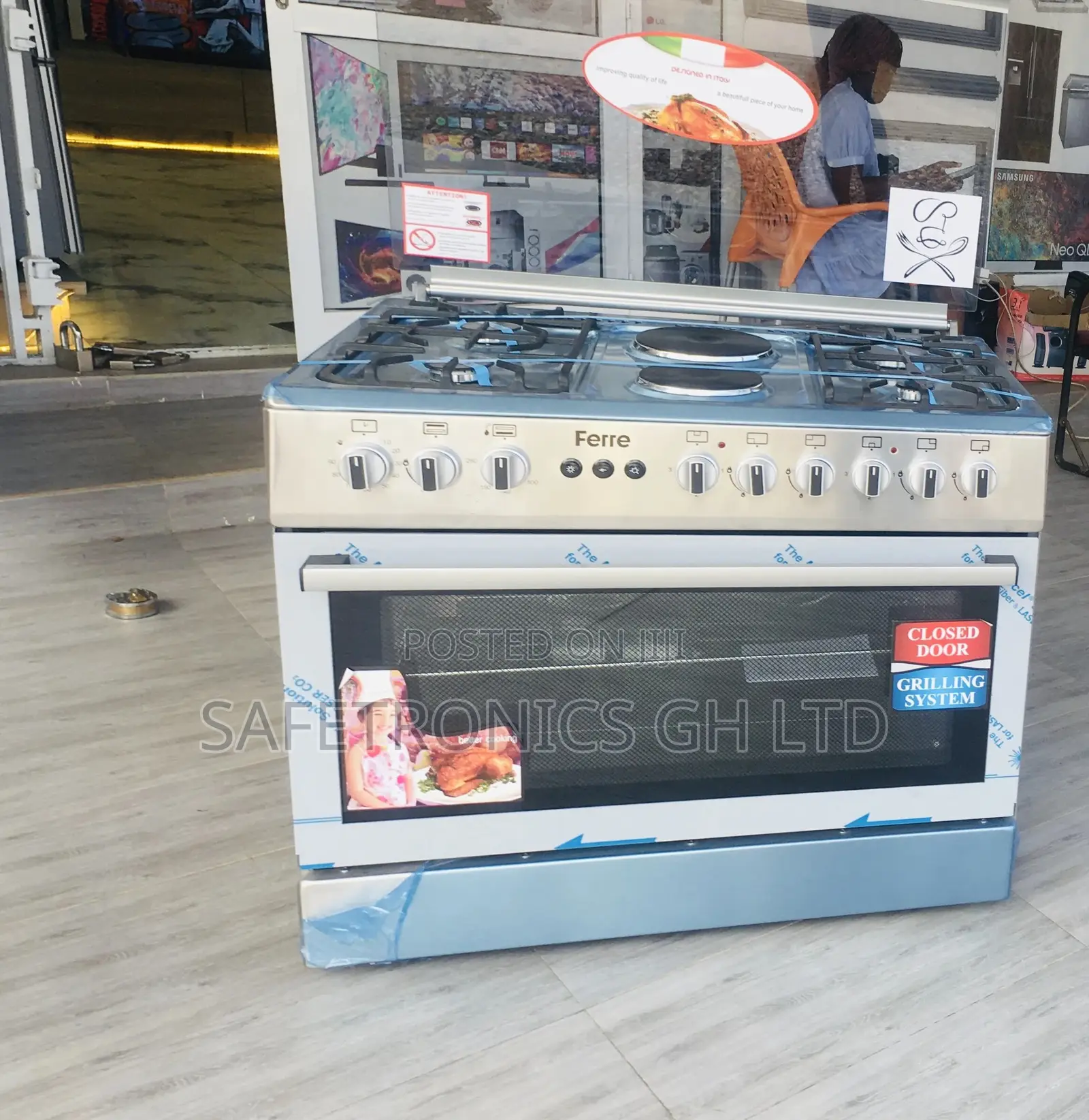 Oven With Grill 60x90 2 Electric 4 Gas Ferre Cooker