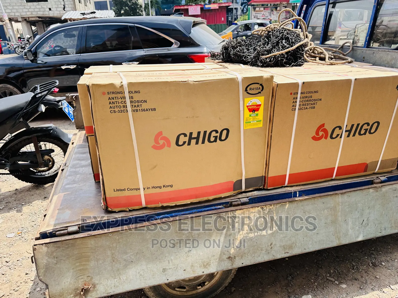 1.5hp Split R410 Gas Chigo AC White Fresh Air