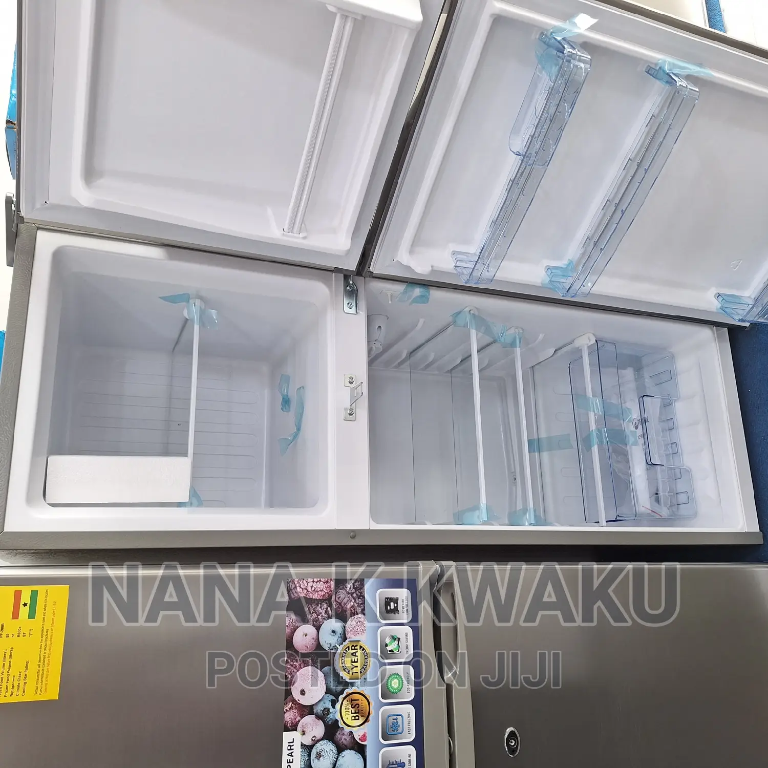 Gh_pearl 138liters Double Door Fridge With Top Freezer